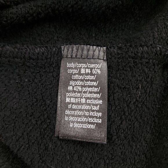 Victoria's Secret Victoria Sport Sweatshirt Womens Large Black Cozy Cowl Neck - Picture 12 of 13